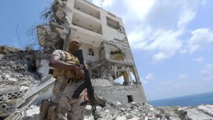 militar saudi en Aden, Yemen