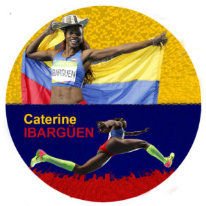 colombia official flag, button ball